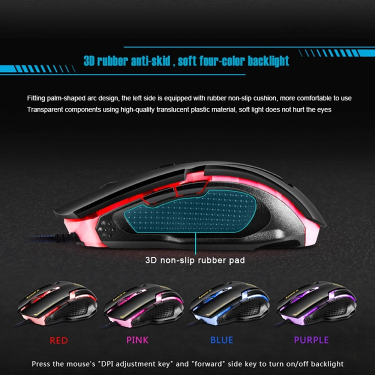 Souris de jeu iMICE A9 USB 3200 DPI pour PC et portable