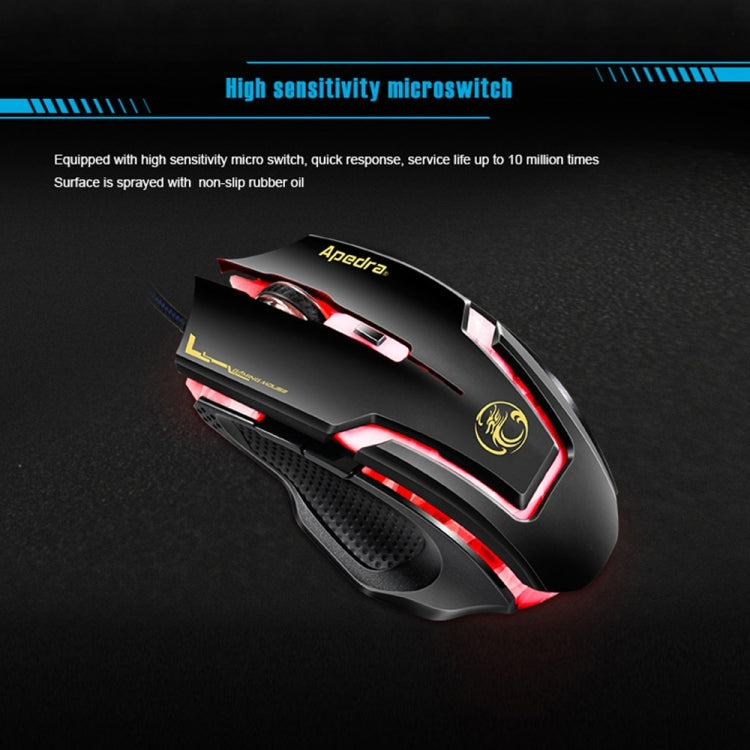 Souris de jeu iMICE A9 USB 3200 DPI pour PC et portable