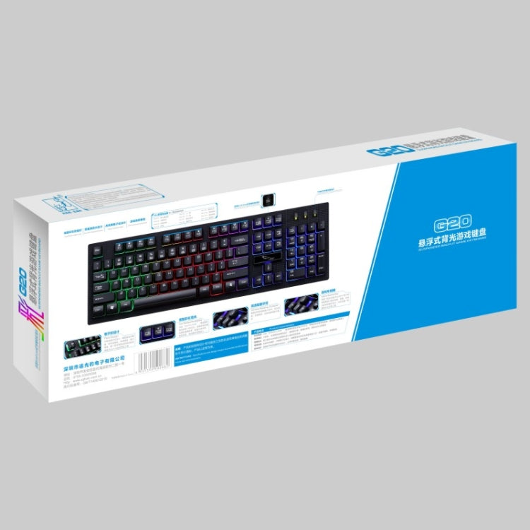 Clavier mécanique USB ZGB G20 pour PC gaming 104 touches