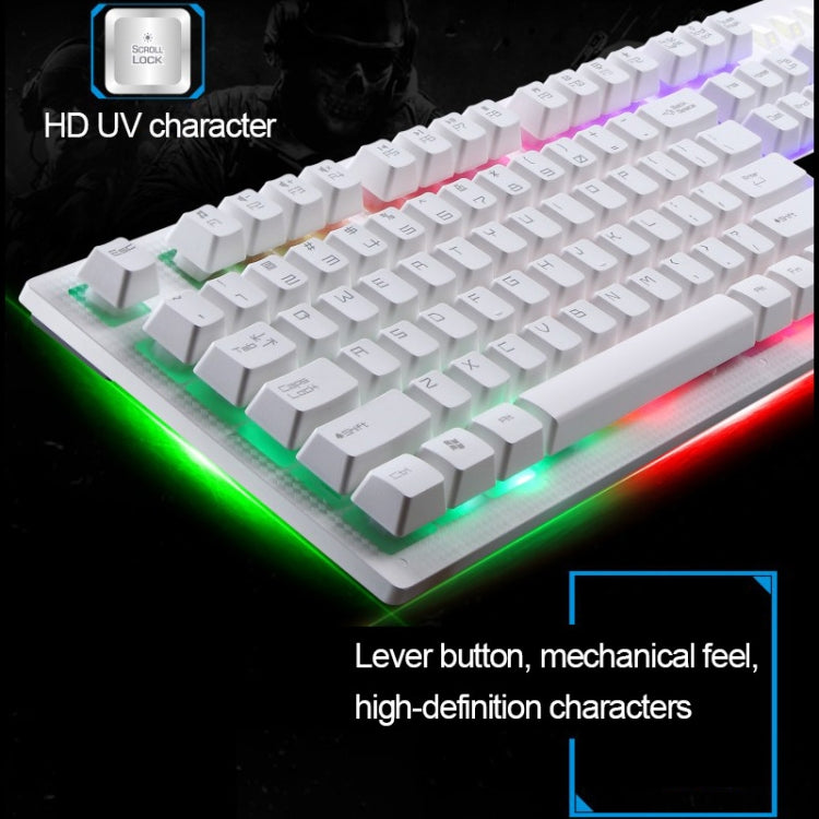 Clavier mécanique USB ZGB G20 pour PC gaming 104 touches