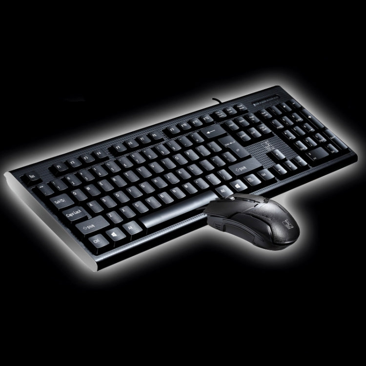 Chasing Leopard Q9 1600 DPI Gaming Desktop Keyboard + Wired Grid Texture Professional Optical Mouse Kit