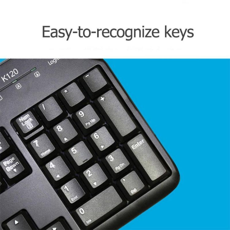 Clavier Logitech K120 USB étanche pour PC et gaming