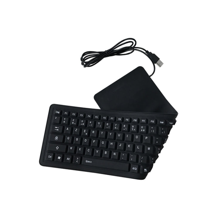 103 touches français USB filaire Silicone clavier étanche clavier d'ordinateur portable de bureau, longueur du câble: 1.5 m