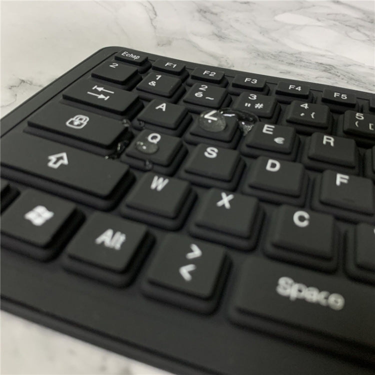 103 touches français USB filaire Silicone clavier étanche clavier d'ordinateur portable de bureau, longueur du câble: 1.5 m
