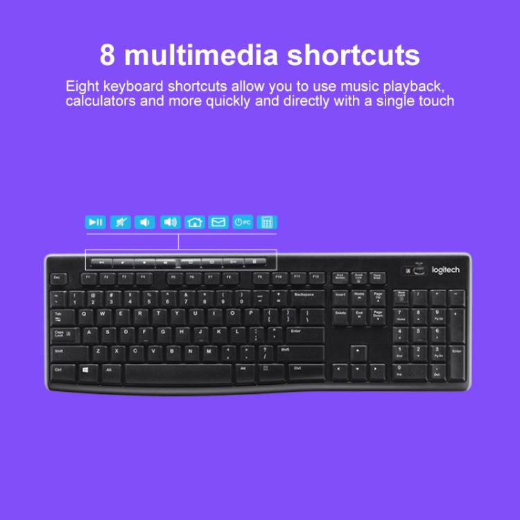 Clavier et souris sans fil Logitech MK270 pour gaming PC