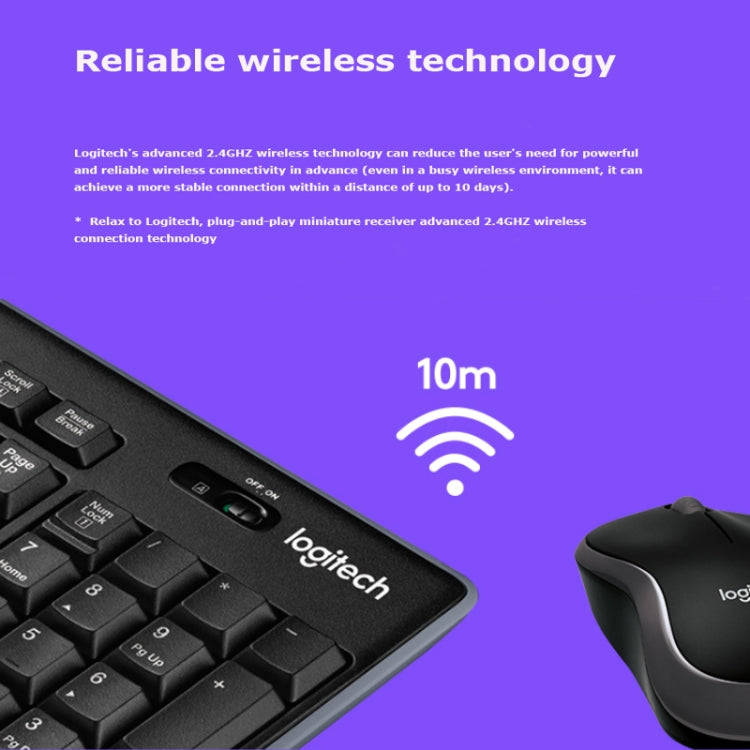 Clavier et souris sans fil Logitech MK270 pour gaming PC