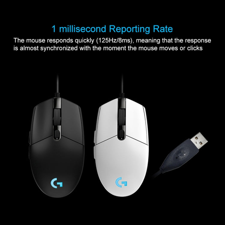 Souris gaming Logitech G102 RGB 6000 DPI - Filaire et