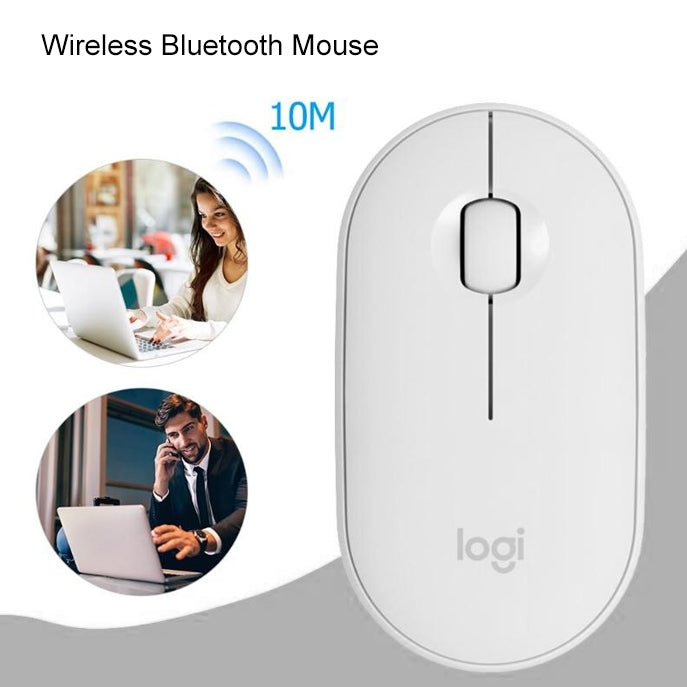 Logitech Pebble Bluetooth Mouse for PC - Slim Design and