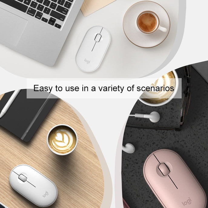 Logitech Pebble Bluetooth Mouse for PC - Slim Design and