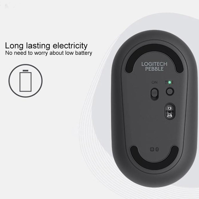 Logitech Pebble Bluetooth Mouse for PC - Slim Design and