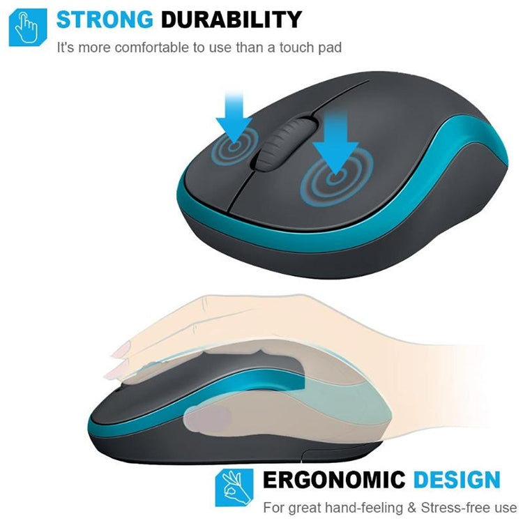 Logitech M186 Wireless Mouse for PC - Power Saving