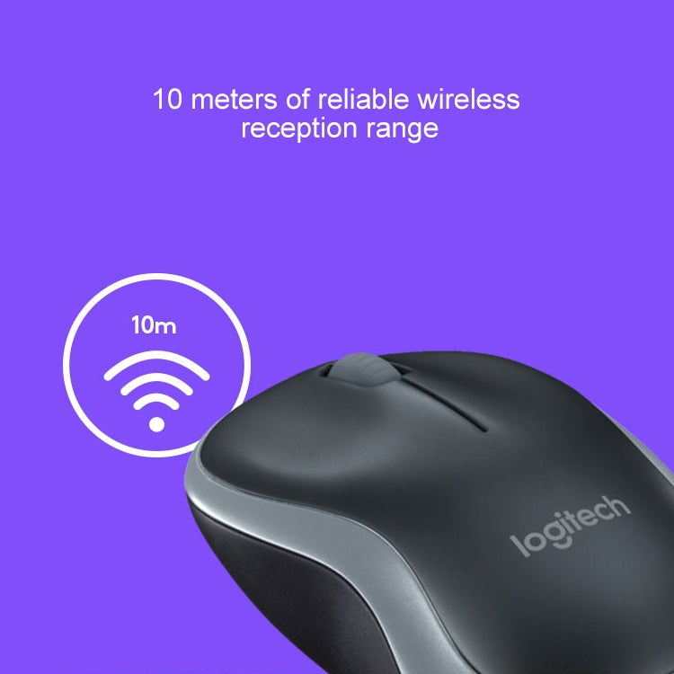 Logitech M186 Wireless Mouse for PC - Power Saving