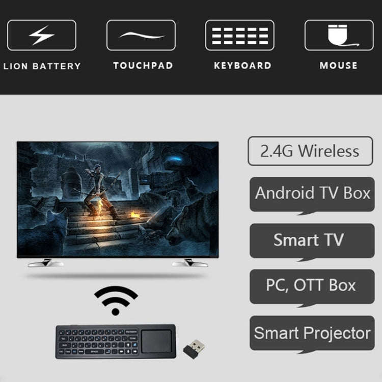 Air Mouse T6 Remote Control with Touchpad for PC and TV