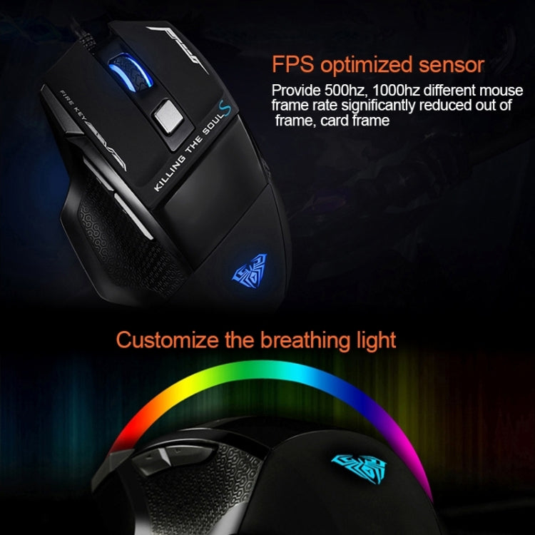 Souris de jeu filaire AULA SoulKiller II - 3500 DPI RGB