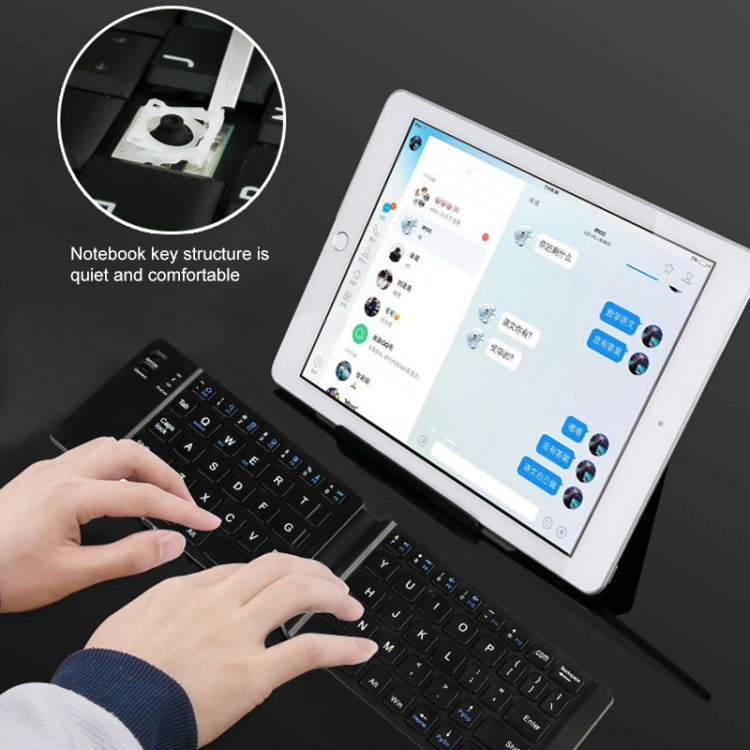 K018 USB chargeant le clavier sans fil Bluetooth pliable à 67 touches