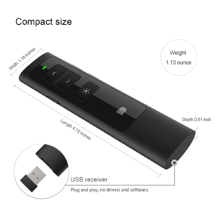 Pointeur laser Doosl DSIT013 pour présentations PowerPoint