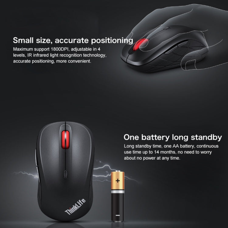 Souris Bluetooth sans fil Lenovo ThinkLife pour Gaming PC