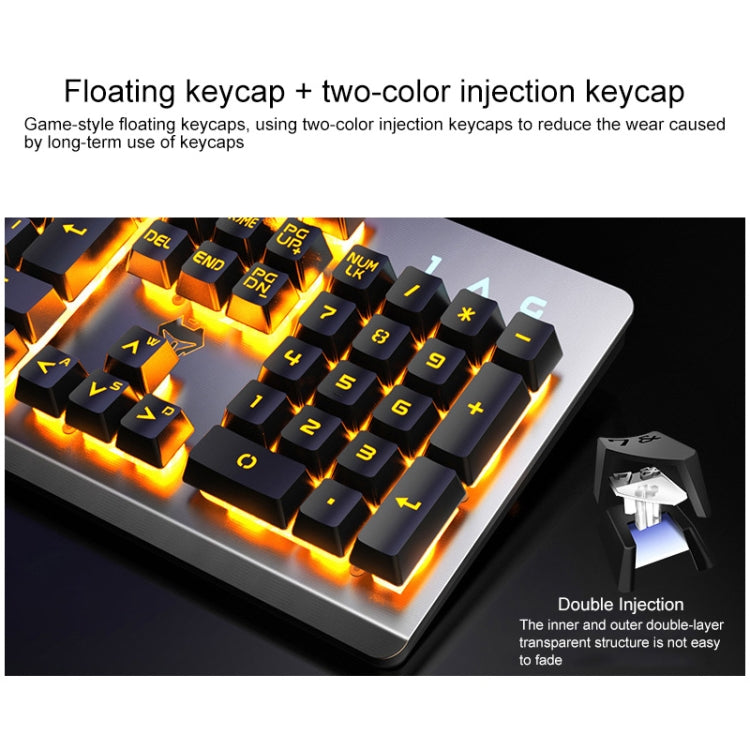 Clavier Mécanique USB RGB et Souris Silencieuse pour Gaming