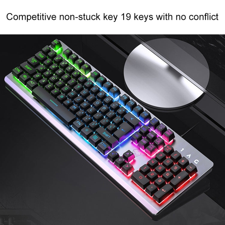 Clavier Mécanique USB RGB et Souris Silencieuse pour Gaming