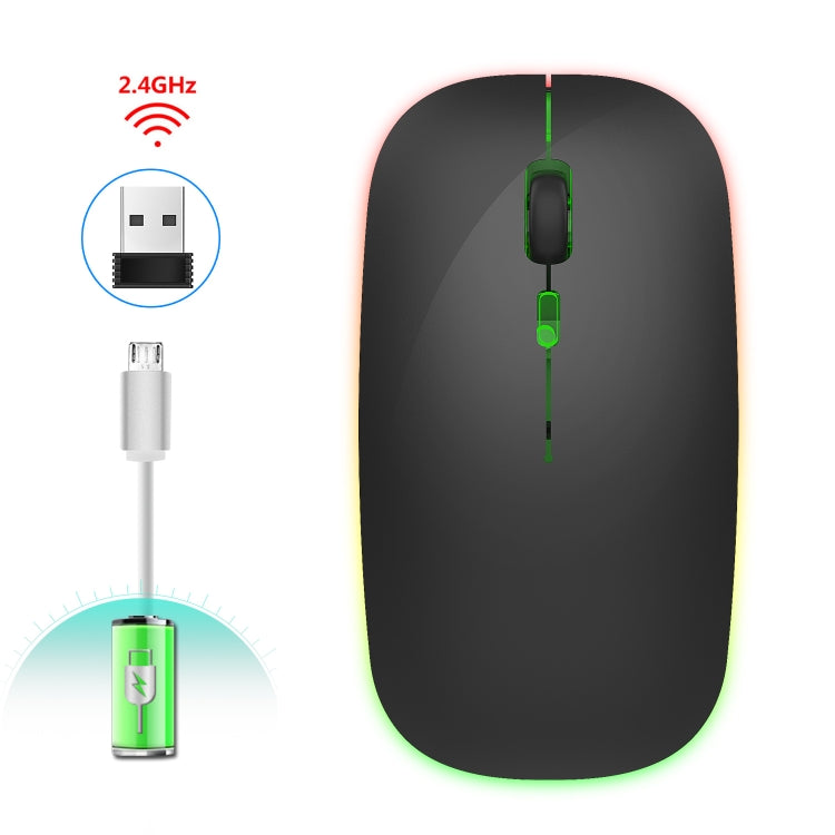 Souris Gaming Silencieuse HXSJ M40 2.4G Colorée sans Fil