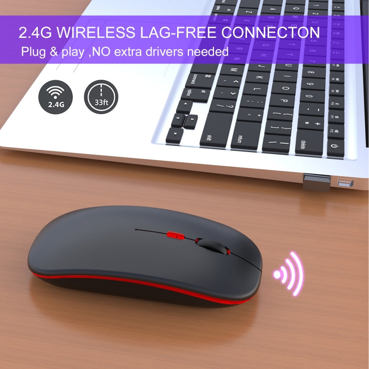 Souris Gaming Silencieuse HXSJ M40 2.4G Colorée sans Fil