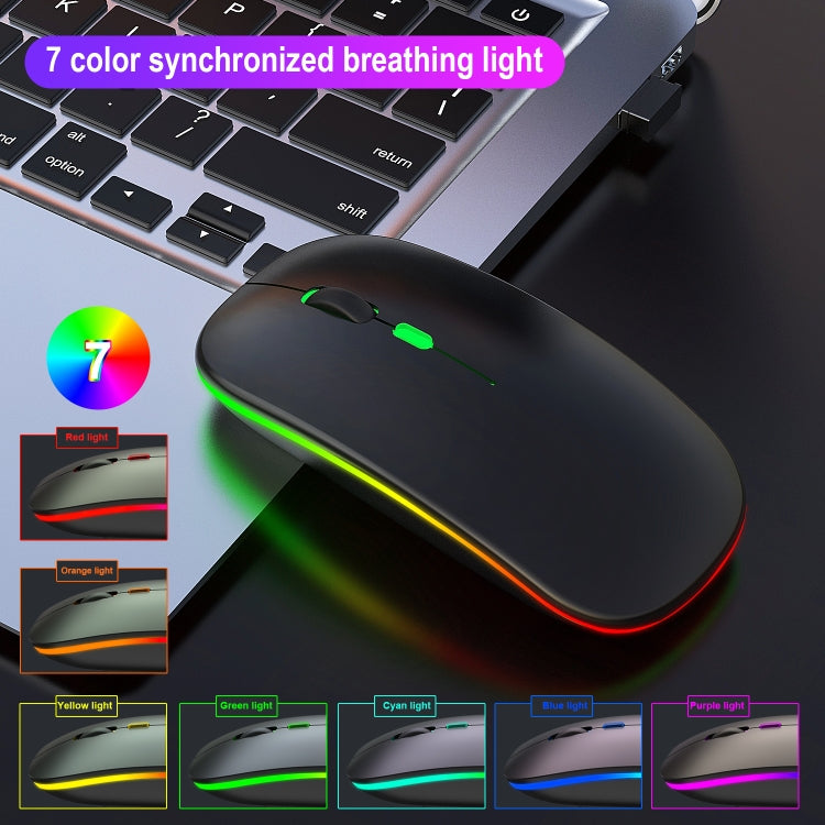 Souris Gaming Silencieuse HXSJ M40 2.4G Colorée sans Fil