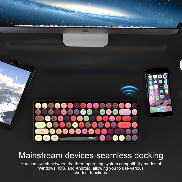 Clavier sans fil Ajazz 308I pour PC et gaming - Couleurs