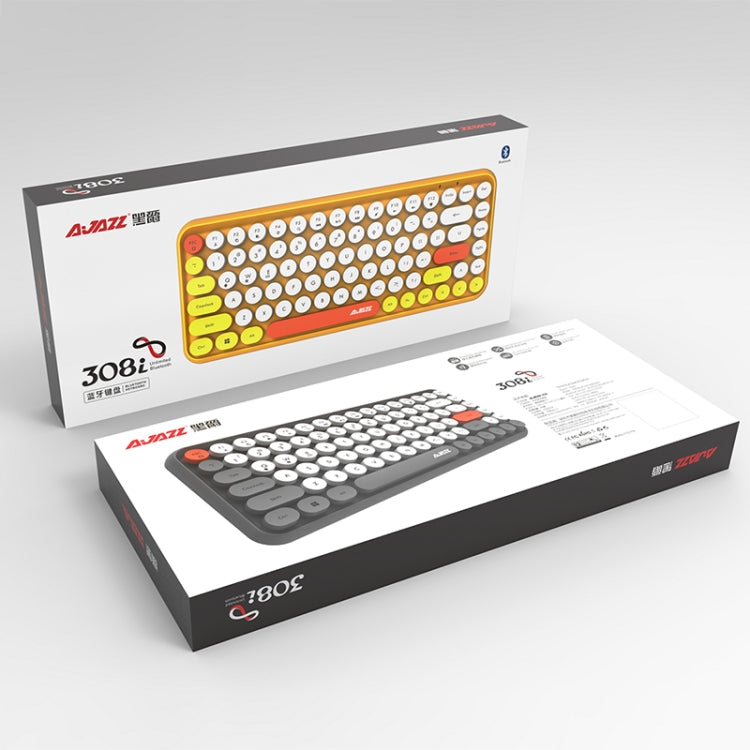 Ajazz 308I Bluetooth Keyboard for PC and Gaming – Grey &