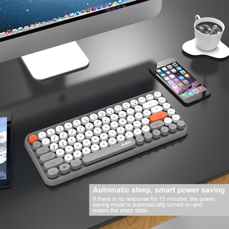 Ajazz 308I Bluetooth Keyboard for PC and Gaming – Grey &
