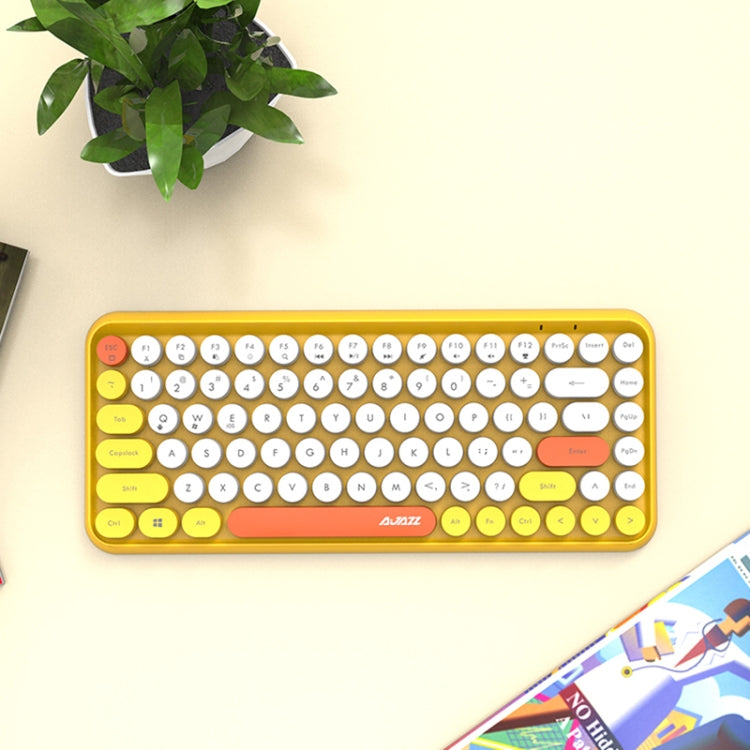 Ajazz 308I Bluetooth Keyboard for PC and Gaming – Grey &