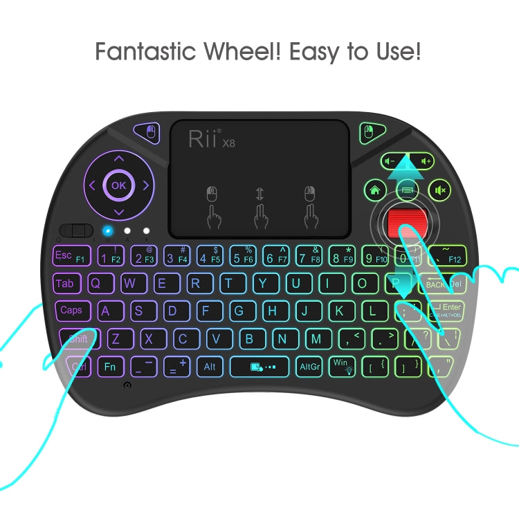 Gaming accessory: 2.5-inch backlit trackpad