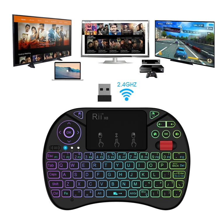 Accessoire gaming : pavé tactile 2,5 pouces rétroéclairé