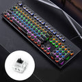 Clavier Mécanique Gaming USB Galvanoplastie Punk Noir