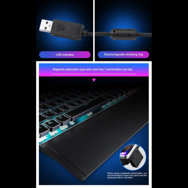 AULA F2088 Wired Mechanical Gaming Keyboard USB Blue Switch