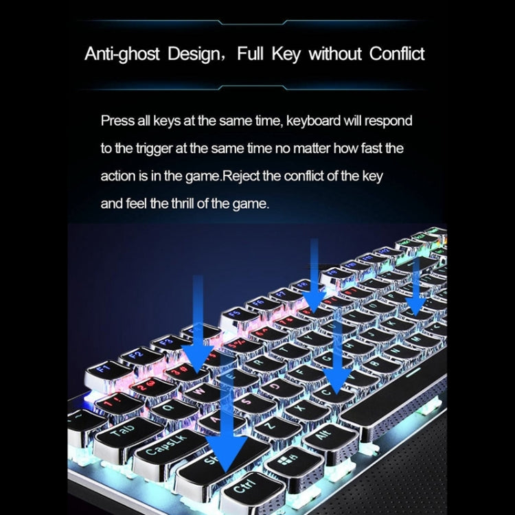 AULA F2088 USB Mechanical Gaming Keyboard Blue Switch