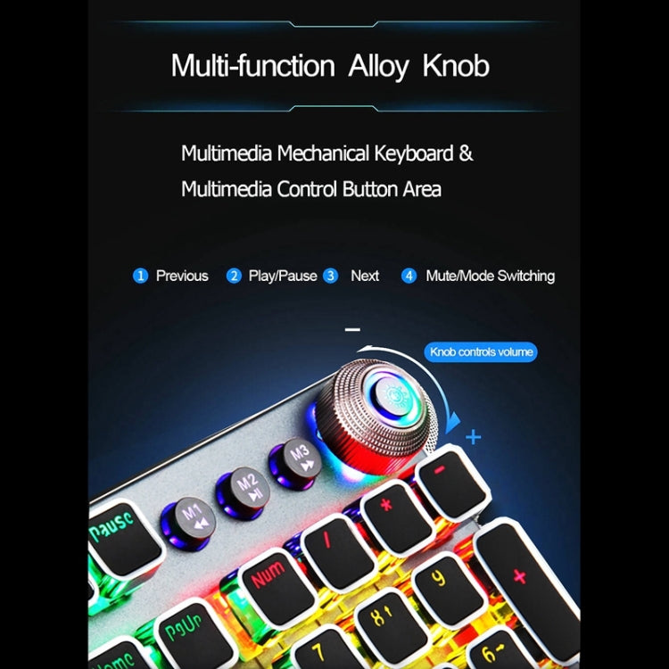 AULA F2088 USB Mechanical Gaming Keyboard Blue Switch