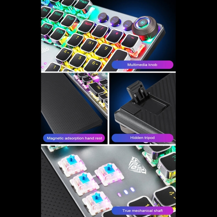 AULA F2088 USB Mechanical Gaming Keyboard Blue Switch
