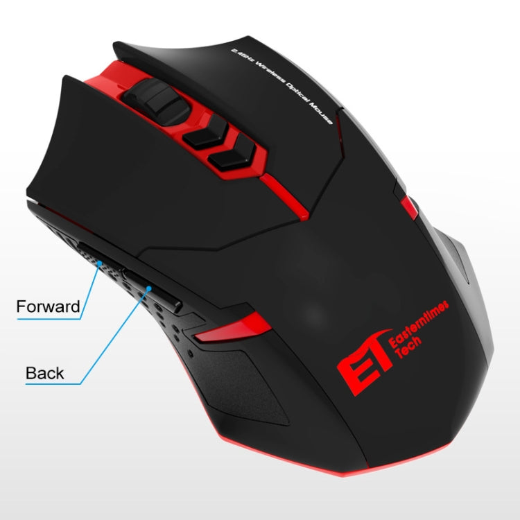 Souris Gaming Sans Fil ET X-08 : 7 Touches, 2400 DPI