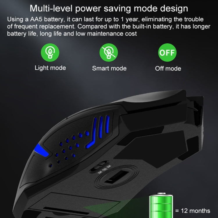 Souris Gaming Sans Fil ET X-08 : 7 Touches, 2400 DPI