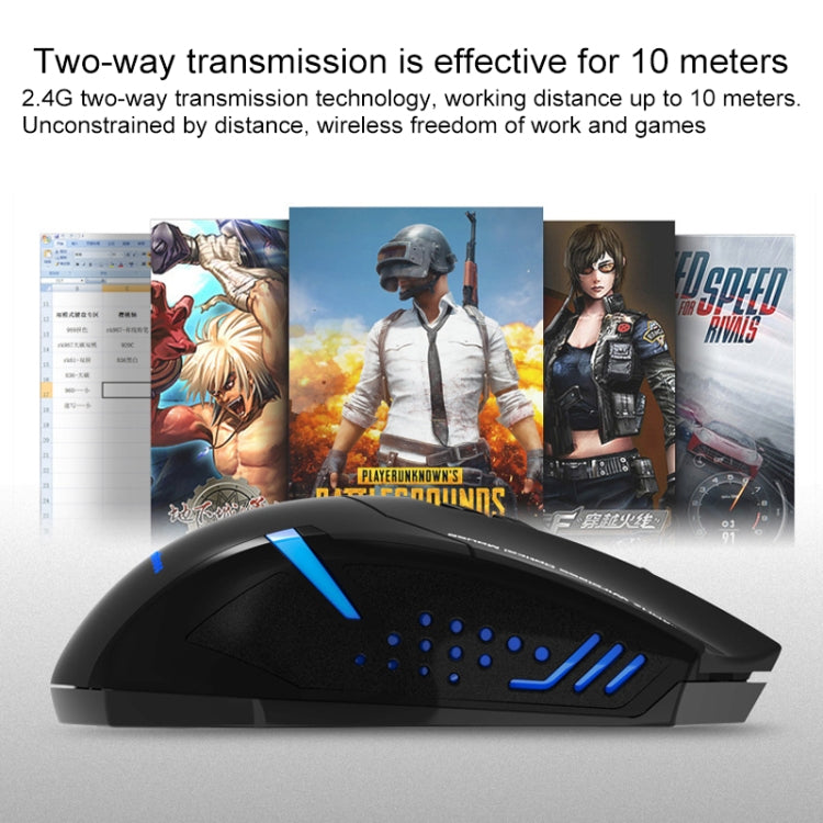 Souris Gaming Sans Fil ET X-08 : 7 Touches, 2400 DPI