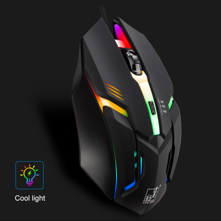 Souris de jeu optique K2 USB LED 1600 DPI pour PC