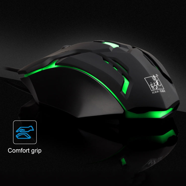 Souris de jeu optique K2 USB LED 1600 DPI pour PC