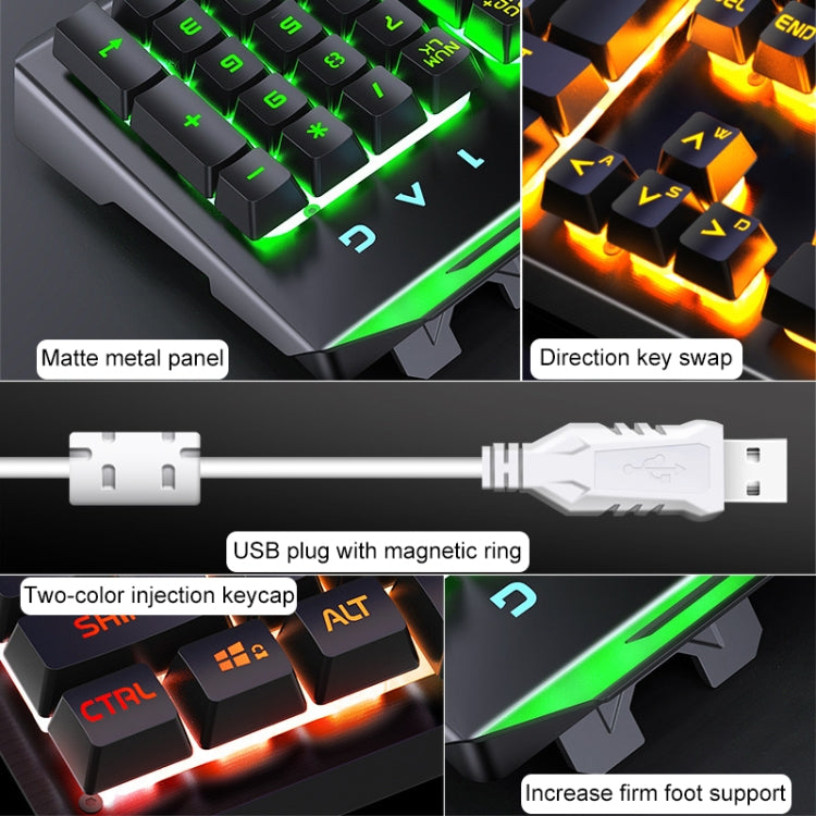 Clavier et souris gaming YINDIAO V2 - Mécanique silencieuse