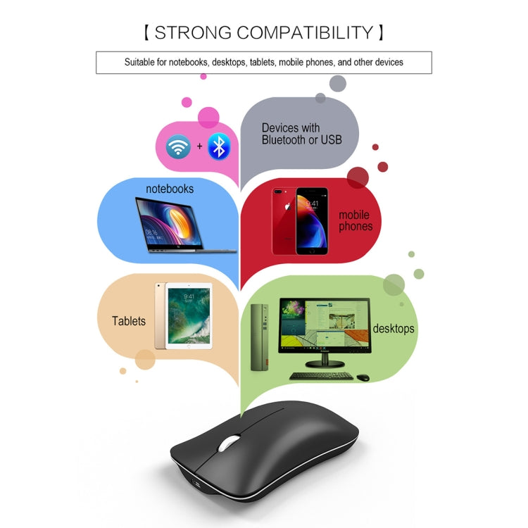 HXSJ T23 Ergonomic Wireless Gaming Mouse - 1600 DPI