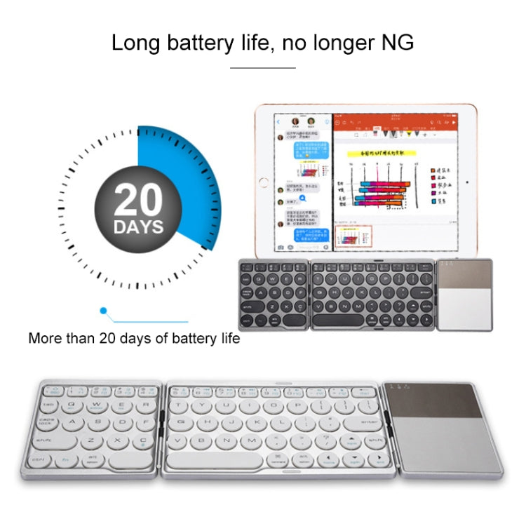 Clavier Bluetooth rechargeable GK408 pour PC et tablettes