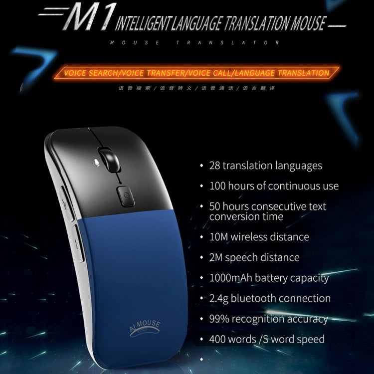 Souris sans fil Boeleo BM01 pour gamers - Traduction vocale