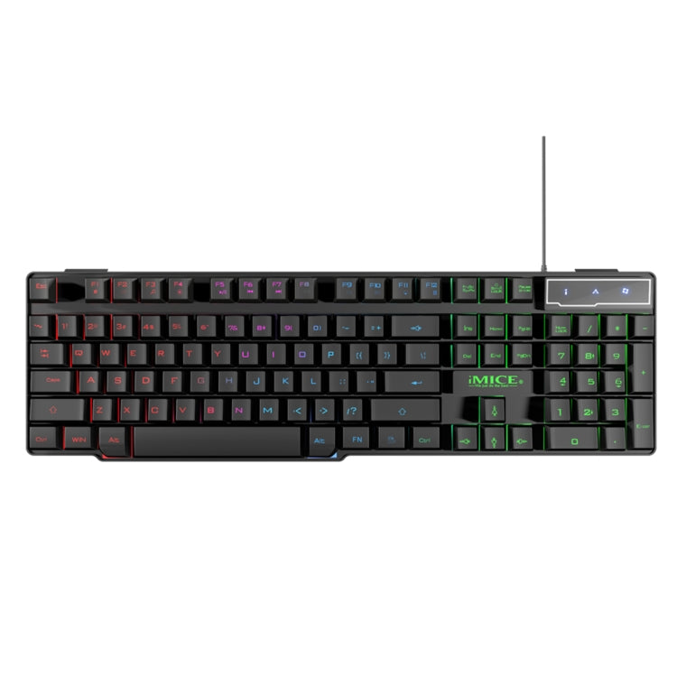 Clavier de jeu USB rétro-éclairé iMICE AK-600 pour PC