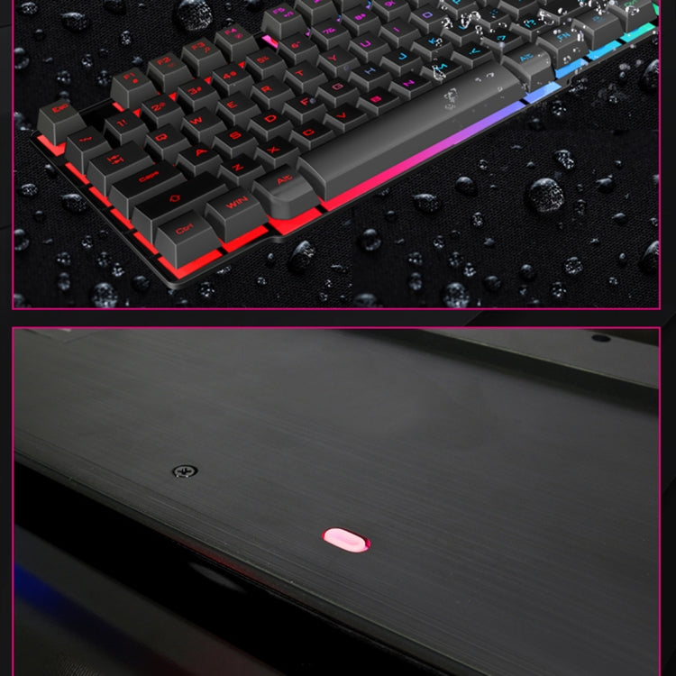 Clavier de jeu USB rétro-éclairé iMICE AK-600 pour PC