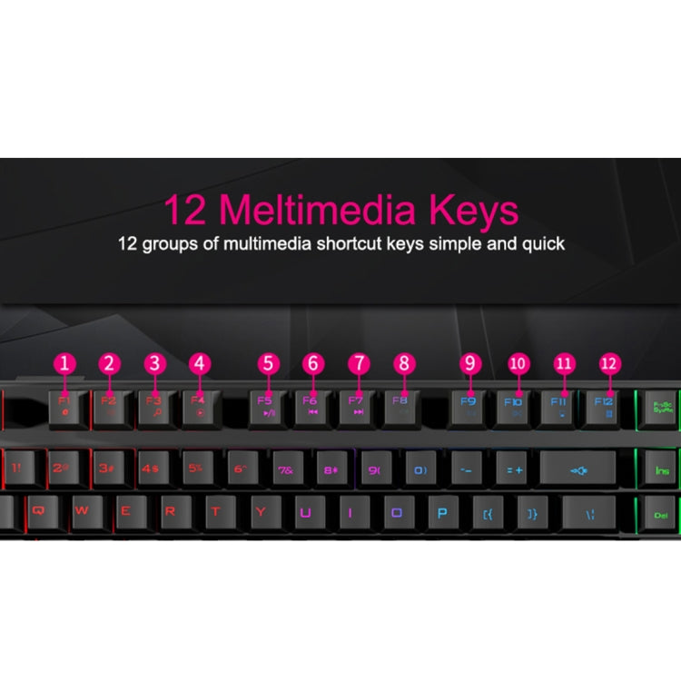 Clavier de jeu USB rétro-éclairé iMICE AK-600 pour PC