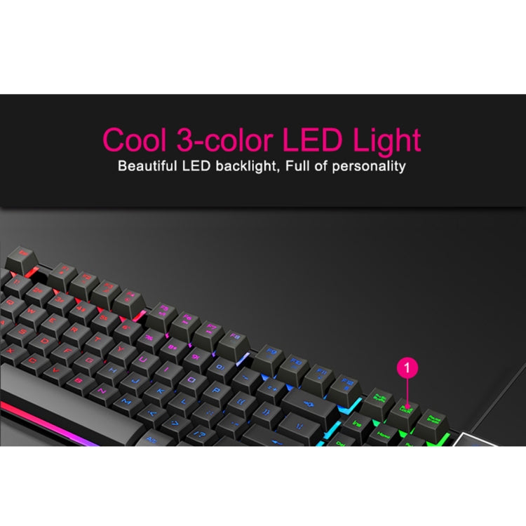 Clavier de jeu USB rétro-éclairé iMICE AK-600 pour PC